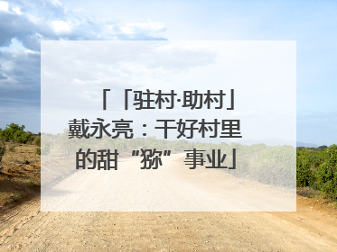 「驻村·助村」戴永亮：干好村里的甜“猕”事业