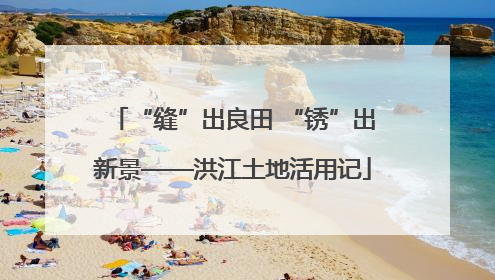 “缝”出良田 “锈”出新景——洪江土地活用记