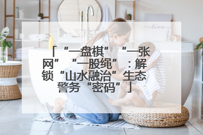 “一盘棋”“一张网”“一股绳”：解锁“山水融治”生态警务“密码”