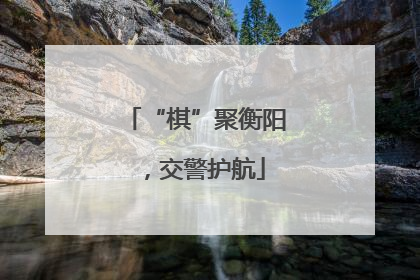 “棋”聚衡阳，交警护航