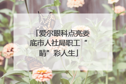 爱尔眼科点亮娄底市人社局职工“睛”彩人生