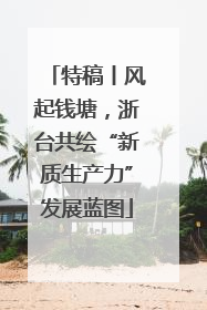 特稿丨风起钱塘，浙台共绘“新质生产力”发展蓝图