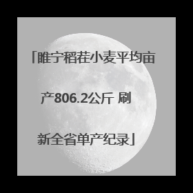 睢宁稻茬小麦平均亩产806.2公斤 刷新全省单产纪录
