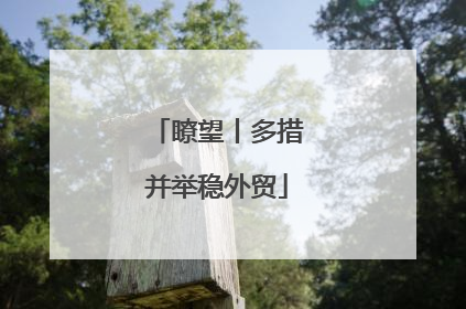 瞭望丨多措并举稳外贸