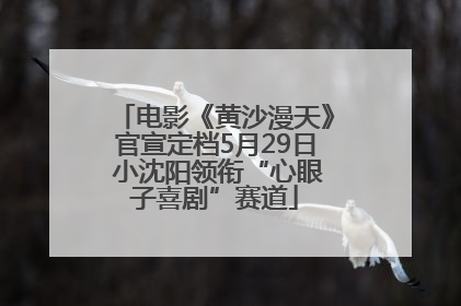 电影《黄沙漫天》官宣定档5月29日 小沈阳领衔“心眼子喜剧”赛道