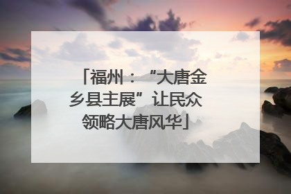 福州：“大唐金乡县主展”让民众领略大唐风华