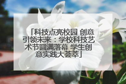 科技点亮校园 创意引领未来：学校科技艺术节圆满落幕 学生创意实践大荟萃