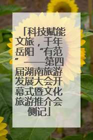 科技赋能文旅，千年岳阳“有范”——第四届湖南旅游发展大会开幕式暨文化旅游推介会侧记