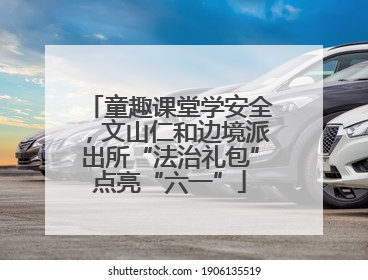 童趣课堂学安全，文山仁和边境派出所“法治礼包”点亮“六一”