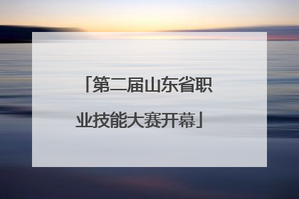 第二届山东省职业技能大赛开幕
