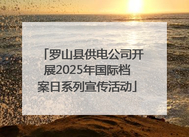 罗山县供电公司开展2025年国际档案日系列宣传活动