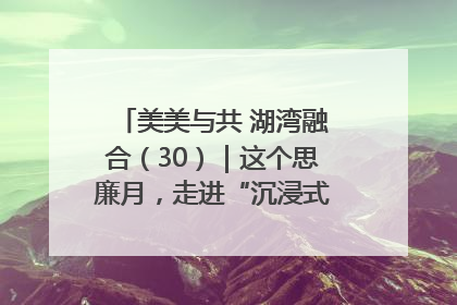 美美与共 湖湾融合（30）｜这个思廉月，走进“沉浸式”清风课堂