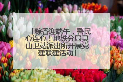 粽香迎端午，警民心连心！地铁分局灵山卫站派出所开展党建联建活动