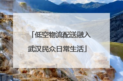 低空物流配送融入武汉民众日常生活