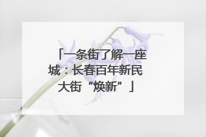 一条街了解一座城：长春百年新民大街“焕新”