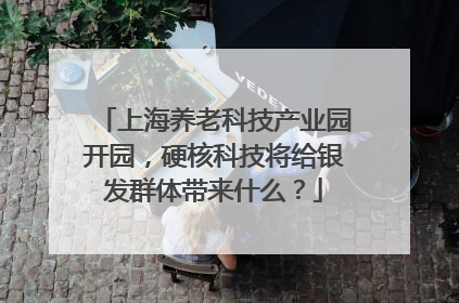 上海养老科技产业园开园，硬核科技将给银发群体带来什么？