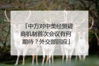 中方对中美经贸磋商机制首次会议有何期待？外交部回应