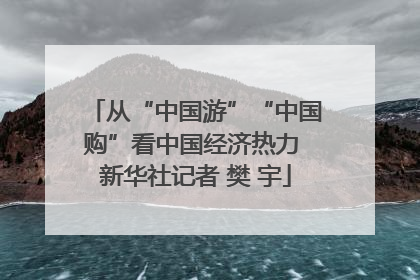 从“中国游”“中国购”看中国经济热力 新华社记者 樊 宇