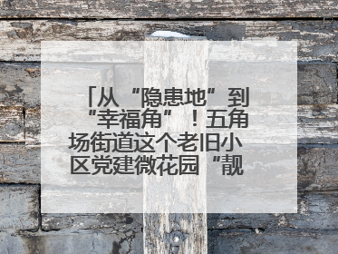 从“隐患地”到“幸福角”！五角场街道这个老旧小区党建微花园“靓”出幸福新图景