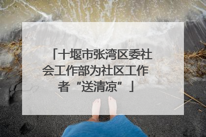 十堰市张湾区委社会工作部为社区工作者“送清凉”