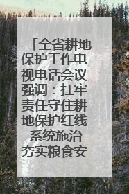 全省耕地保护工作电视电话会议强调：扛牢责任守住耕地保护红线 系统施治夯实粮食安全根基 王宁作出批示 王予波出席并讲话