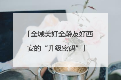 全域美好全龄友好西安的“升级密码”