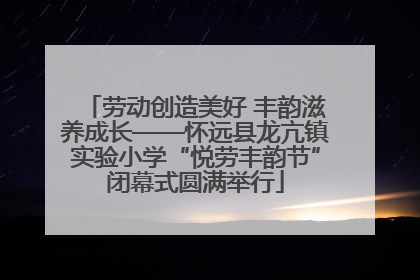 劳动创造美好 丰韵滋养成长——怀远县龙亢镇实验小学“悦劳丰韵节”闭幕式圆满举行