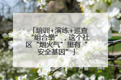 培训+演练+巡查“组合拳”，这个社区“烟火气”里有“安全基因”