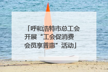 呼和浩特市总工会开展“工会促消费 会员享普惠”活动