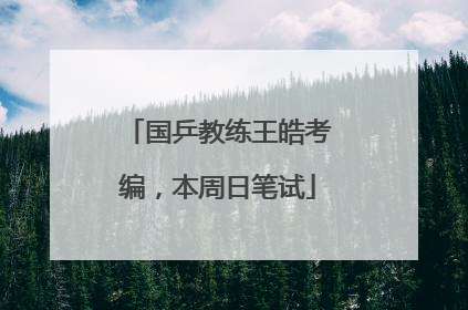 国乒教练王皓考编，本周日笔试