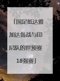 国足抵达雅加达备战与印尼队的世预赛18强赛