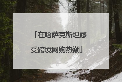 在哈萨克斯坦感受跨境网购热潮