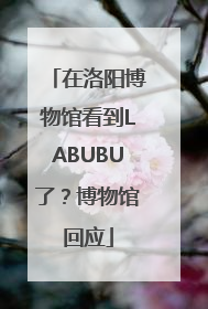 在洛阳博物馆看到LABUBU了？博物馆回应