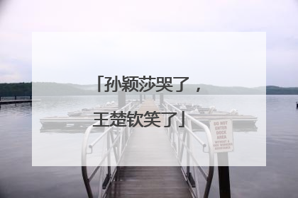 孙颖莎哭了，王楚钦笑了