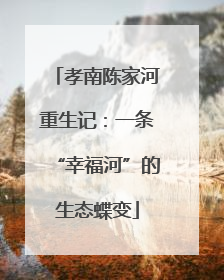孝南陈家河重生记：一条“幸福河”的生态蝶变