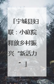 宁城县妇联：小庭院释放乡村振兴“新活力”