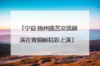 宁夏·扬州曲艺交流展演在青铜峡精彩上演