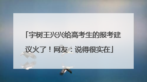 宇树王兴兴给高考生的报考建议火了！网友：说得很实在