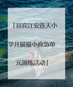 宜宾江安连天小学开展最小应急单元演练活动