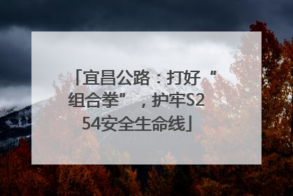 宜昌公路：打好“组合拳”，护牢S254安全生命线