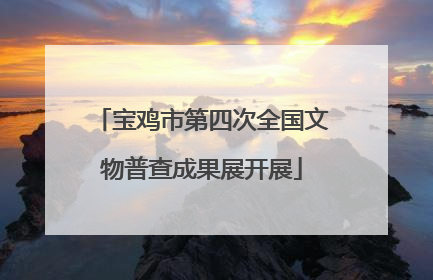 宝鸡市第四次全国文物普查成果展开展