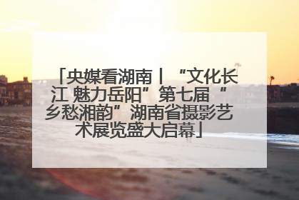央媒看湖南丨“文化长江 魅力岳阳”第七届“乡愁湘韵”湖南省摄影艺术展览盛大启幕