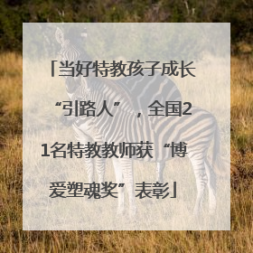 当好特教孩子成长“引路人”，全国21名特教教师获“博爱塑魂奖”表彰