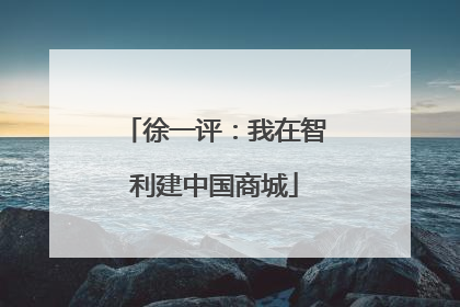 徐一评：我在智利建中国商城