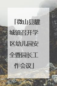 微山县驩城镇召开学区幼儿园安全暨园长工作会议