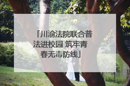 川渝法院联合普法进校园 筑牢青春无毒防线