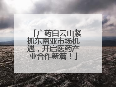 广药白云山紧抓东南亚市场机遇，开启医药产业合作新篇！