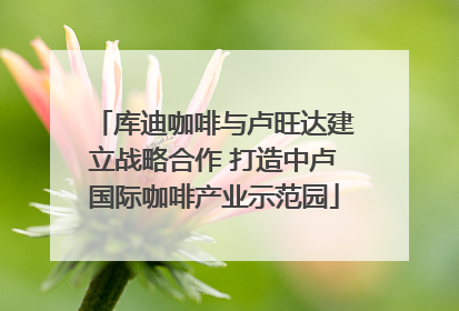 库迪咖啡与卢旺达建立战略合作 打造中卢国际咖啡产业示范园