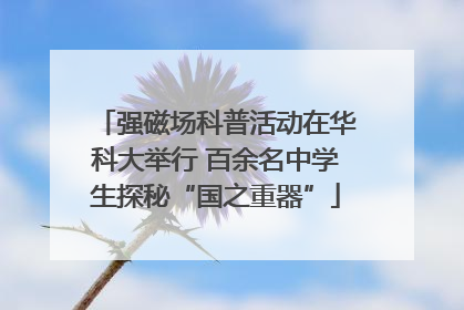 强磁场科普活动在华科大举行 百余名中学生探秘“国之重器”