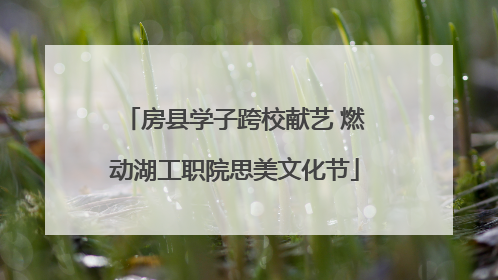 房县学子跨校献艺 燃动湖工职院思美文化节